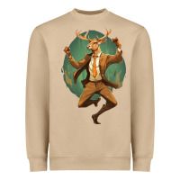Mushroom happy deer Heavyweight Sweatshirt - Unal Design