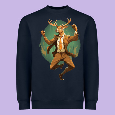 Heavyweight Sweatshirt happy deer