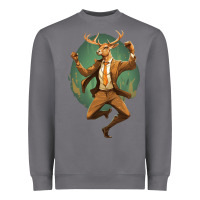 Storm happy deer Heavyweight Sweatshirt - Unal Design