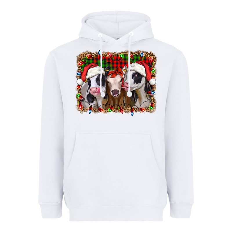 Christmas Heifers Heavyweight Hoodie by Jasminsmagicworld | Teevron