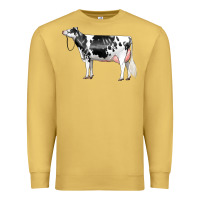 Antique Gold Holstein Dairy Cow Premium Sweatshirt - LillyAllenDesigns