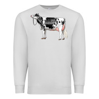 Dove Grey Holstein Dairy Cow Premium Sweatshirt - LillyAllenDesigns