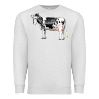 Oatmeal Heather Holstein Dairy Cow Premium Sweatshirt - LillyAllenDesigns