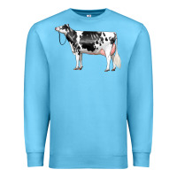 Ocean Blue Holstein Dairy Cow Premium Sweatshirt - LillyAllenDesigns