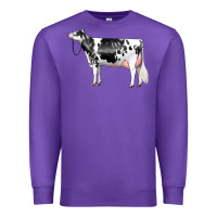 Purple Holstein Dairy Cow Premium Sweatshirt - LillyAllenDesigns