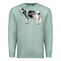 Seafoam Holstein Dairy Cow Premium Sweatshirt - LillyAllenDesigns