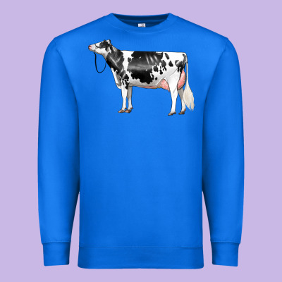 Holstein Dairy Cow Premium Sweatshirt Designed By Lillyallendesigns