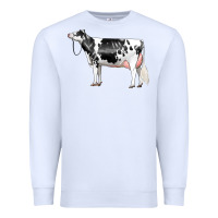 White Holstein Dairy Cow Premium Sweatshirt - LillyAllenDesigns