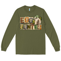 Army Green Egg Hunter Easter Day Long Sleeve Tee - Neo Western