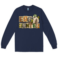 Navy Egg Hunter Easter Day Long Sleeve Tee - Neo Western