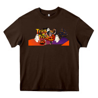 Chocolate Brown Trick Or Treat Baby Chimpanzee Heavy Core Tee - LillyAllenDesigns