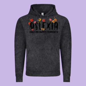 Dslexia Awareness Month Vintage Hoodie Designed By Maliassmallbusiness