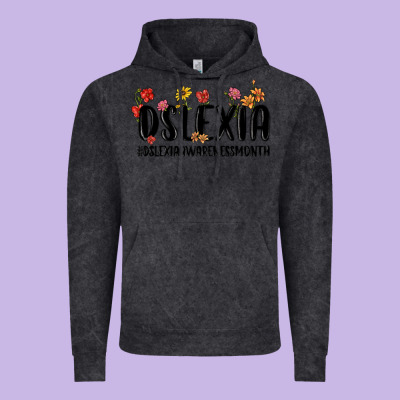 Vintage Hoodie dslexia awareness month