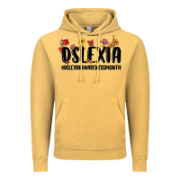 Vintage Mustard dslexia awareness month Vintage Hoodie - MaliasSmallBusiness