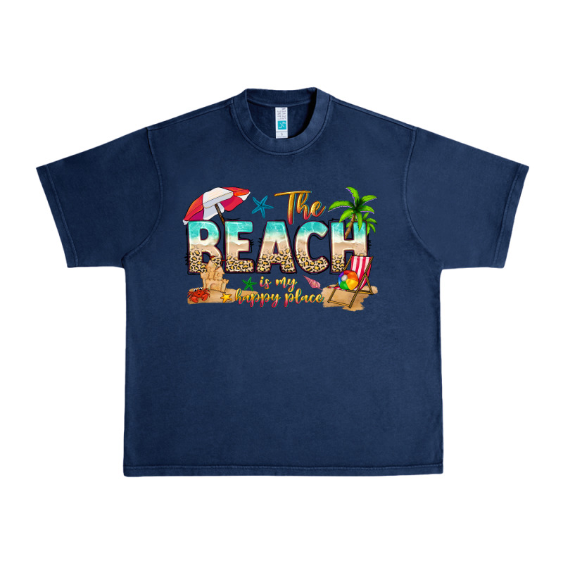 The Beach Is My Happy Place Urban Heavy Tee by texasbilliewilder | Teevron