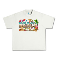 Pistachio the beach is my happy place Urban Heavy Tee - texasbilliewilder