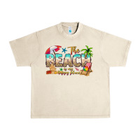 Sandshell the beach is my happy place Urban Heavy Tee - texasbilliewilder