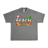 Tornado the beach is my happy place Urban Heavy Tee - texasbilliewilder