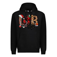 Black lab life christmas Premium Hoodie - MaliasSmallBusiness