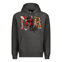 Charcoal Heather lab life christmas Premium Hoodie - MaliasSmallBusiness