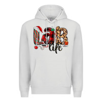 Dove Grey lab life christmas Premium Hoodie - MaliasSmallBusiness