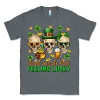 Charcoal Heather Dead inside but feeling lucky st. patricks day Classic Tee - Neo Western