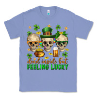 Colony Blue Dead inside but feeling lucky st. patricks day Classic Tee - Neo Western