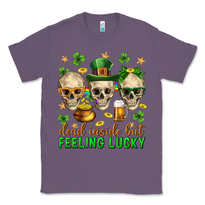 Dead Inside But Feeling Lucky St. Patricks Day Classic Tee by Neo Western | Teevron