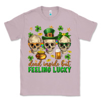 Lilac Dead inside but feeling lucky st. patricks day Classic Tee - Neo Western