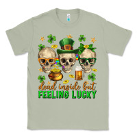 Matcha Dead inside but feeling lucky st. patricks day Classic Tee - Neo Western