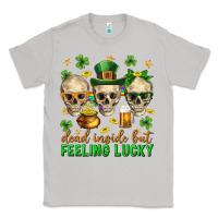 Moon Dust Dead inside but feeling lucky st. patricks day Classic Tee - Neo Western