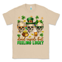 Mushroom Dead inside but feeling lucky st. patricks day Classic Tee - Neo Western