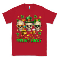 Red Dead inside but feeling lucky st. patricks day Classic Tee - Neo Western