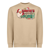 Mushroom Santa's Favorite Nurse Heavyweight Sweatshirt - MaliasSmallBusiness
