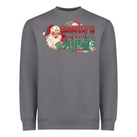 Storm Santa's Favorite Nurse Heavyweight Sweatshirt - MaliasSmallBusiness
