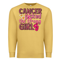 Antique Gold cancer picked the wrong girl Premium Sweatshirt - NancyCooperArtShop