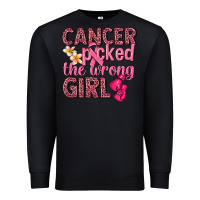 Black cancer picked the wrong girl Premium Sweatshirt - NancyCooperArtShop
