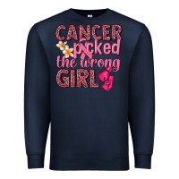 Navy cancer picked the wrong girl Premium Sweatshirt - NancyCooperArtShop