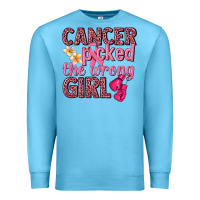 Ocean Blue cancer picked the wrong girl Premium Sweatshirt - NancyCooperArtShop