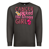 Smoke cancer picked the wrong girl Premium Sweatshirt - NancyCooperArtShop