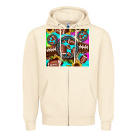 Sandshell football tie dye gemstone sunflower Zipper Hoodie - JahusDesignShop