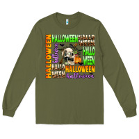 Army Green halloween Long Sleeve Tee - AdoDesignShop