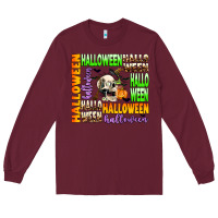 Burgundy halloween Long Sleeve Tee - AdoDesignShop