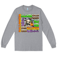 Heather Grey halloween Long Sleeve Tee - AdoDesignShop