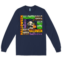 Navy halloween Long Sleeve Tee - AdoDesignShop