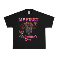 Black my first valentine's day highland calf Urban Heavy Tee - RanaPortraitStore