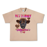 Burro my first valentine's day highland calf Urban Heavy Tee - RanaPortraitStore