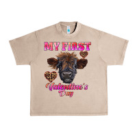 French Oak my first valentine's day highland calf Urban Heavy Tee - RanaPortraitStore