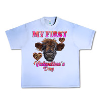 Grape Ice my first valentine's day highland calf Urban Heavy Tee - RanaPortraitStore