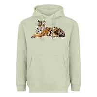Matcha Tiger Heavyweight Hoodie - LillyAllenDesigns